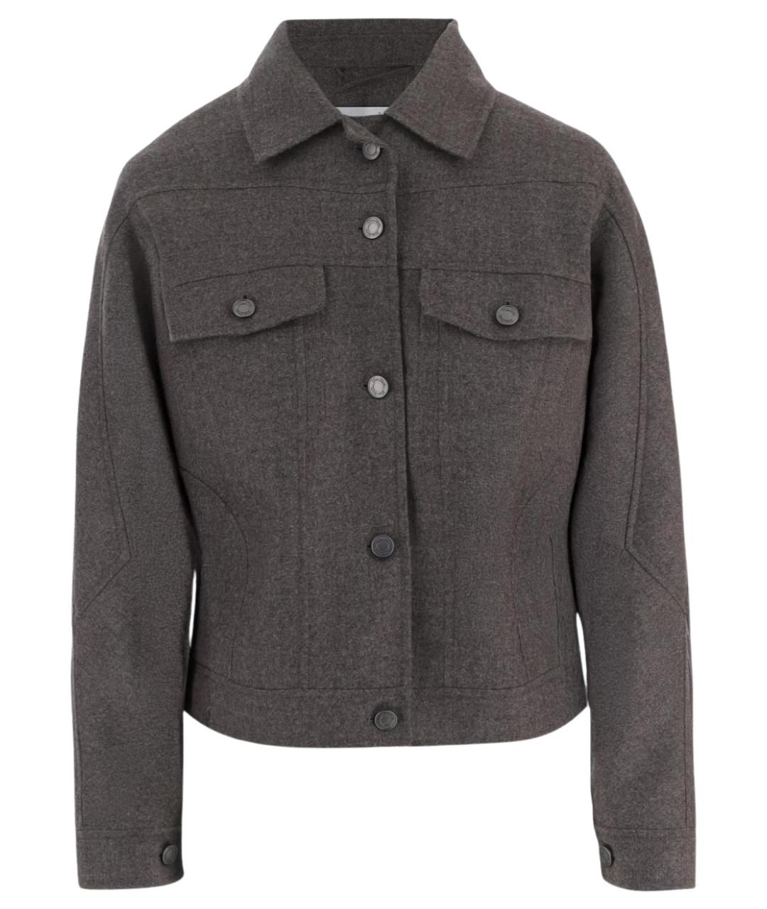 MAX MARA Коричневая шерстяная куртка, фото 1