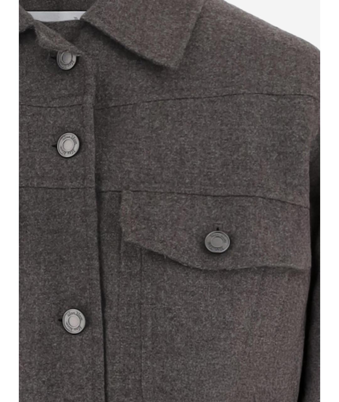 MAX MARA Коричневая шерстяная куртка, фото 3