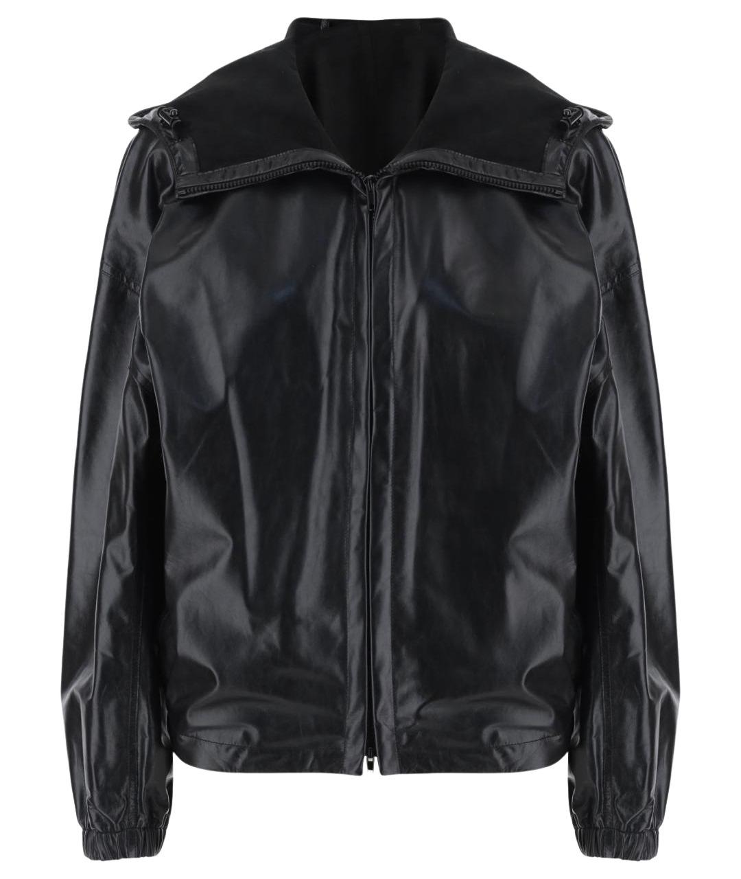 PHOEBE PHILO Черная кожаная куртка, фото 1