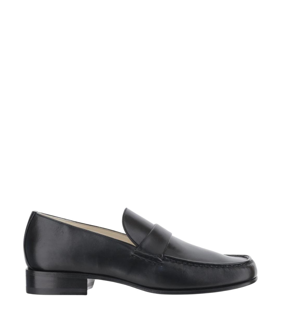 PHOEBE PHILO Черные кожаные лоферы, фото 1