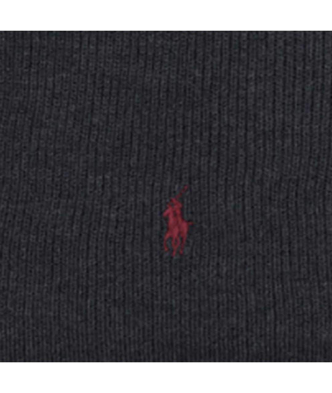 POLO RALPH LAUREN Серый шерстяной шарф, фото 3