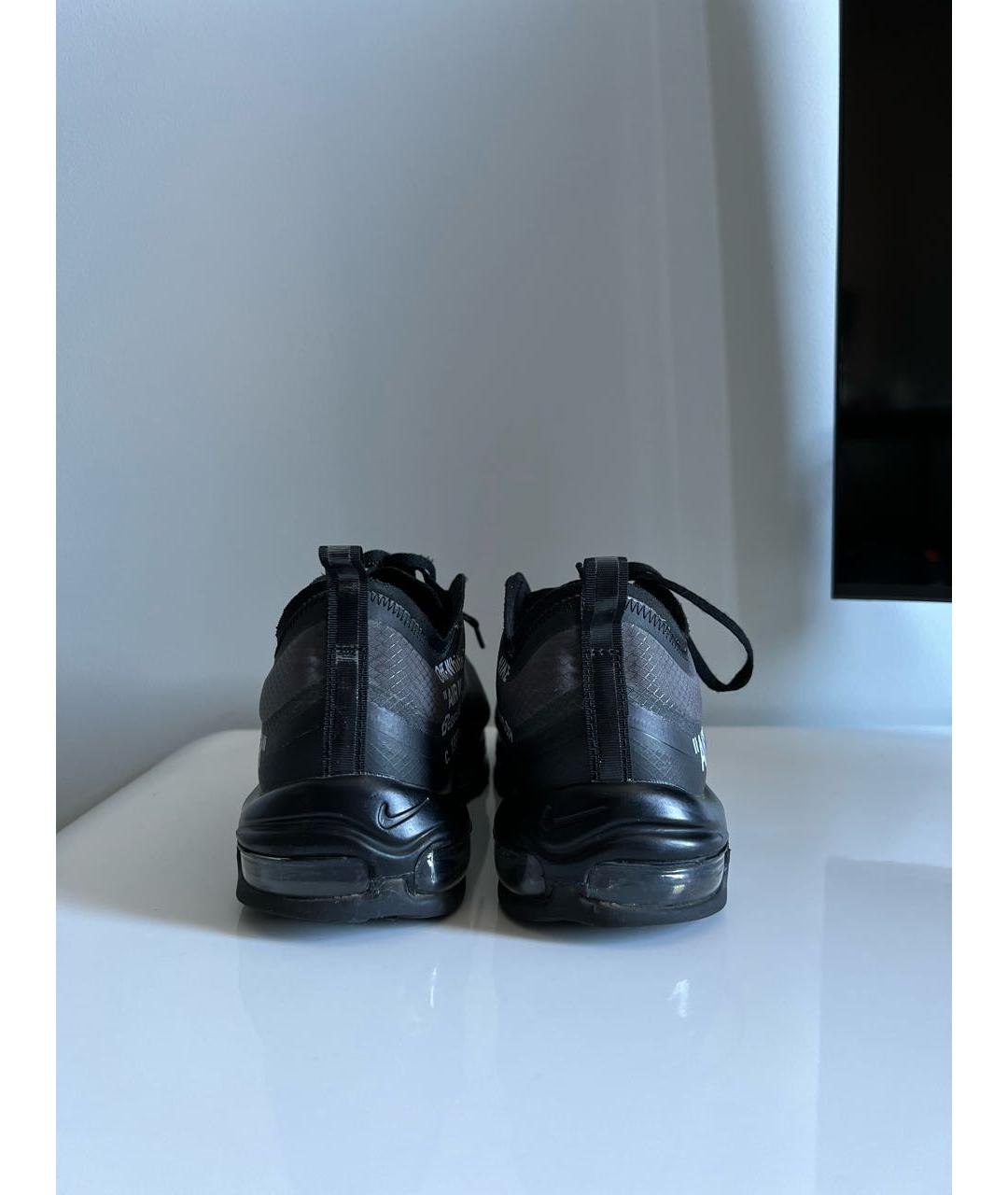NIKE X OFF-WHITE Черные низкие кроссовки / кеды, фото 4