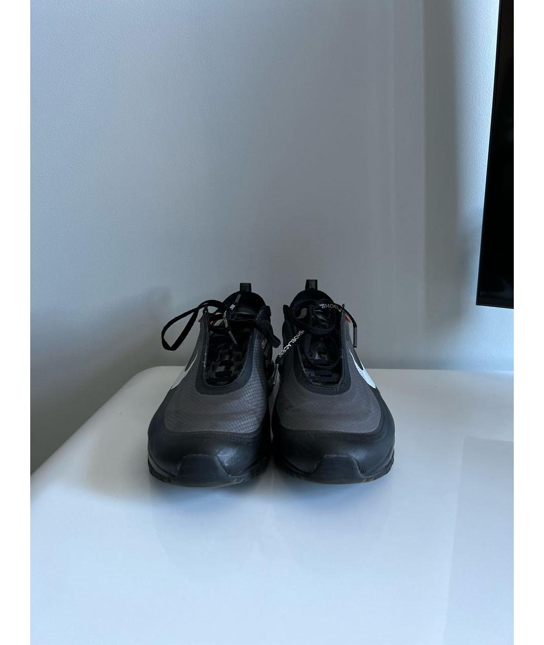 NIKE X OFF-WHITE Черные низкие кроссовки / кеды, фото 2