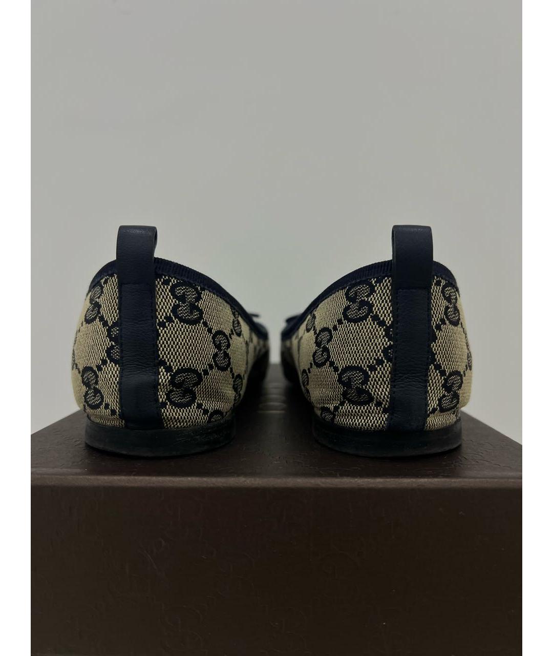 GUCCI Бежевые балетки, фото 5
