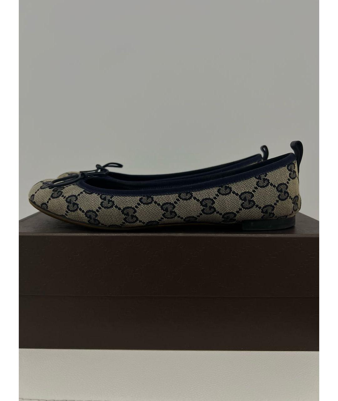 GUCCI Бежевые балетки, фото 4