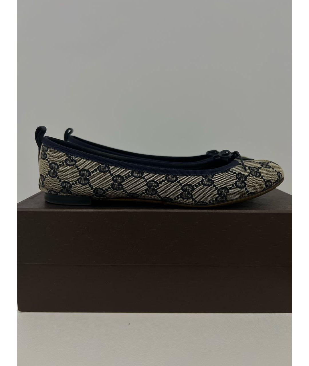 GUCCI Бежевые балетки, фото 2