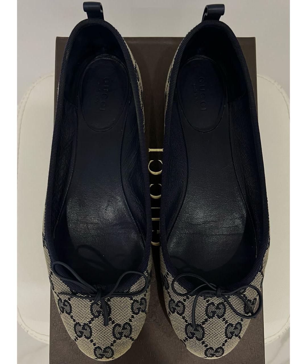 GUCCI Бежевые балетки, фото 3
