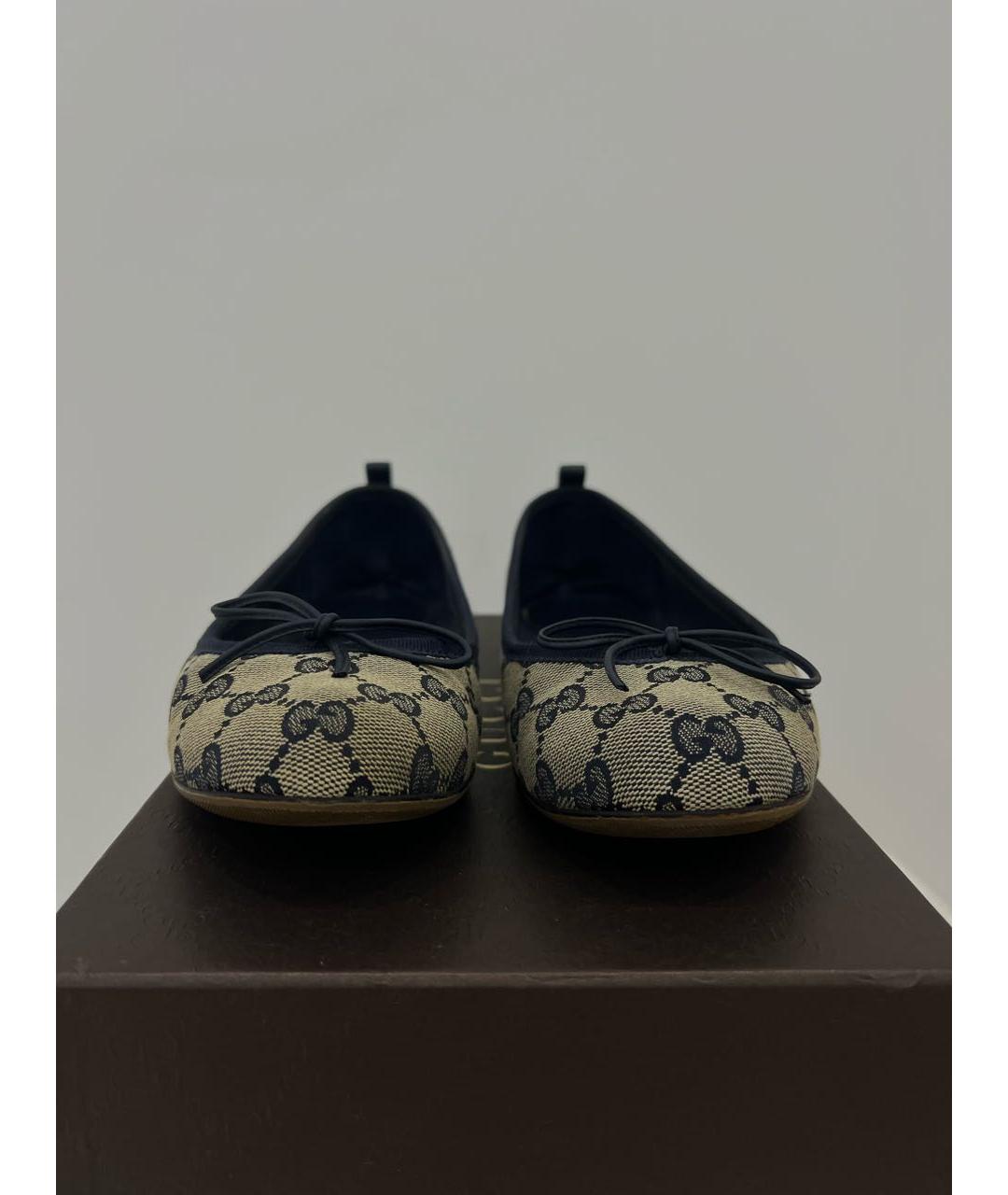 GUCCI Бежевые балетки, фото 6
