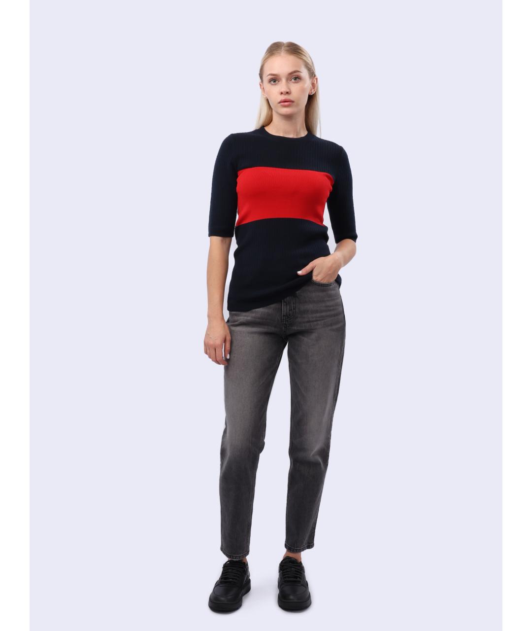 CALVIN KLEIN Темно-синяя футболка, фото 2