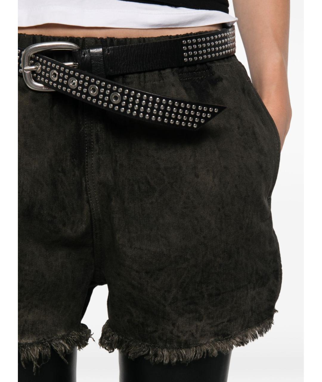 RICK OWENS Серые хлопковые шорты, фото 3
