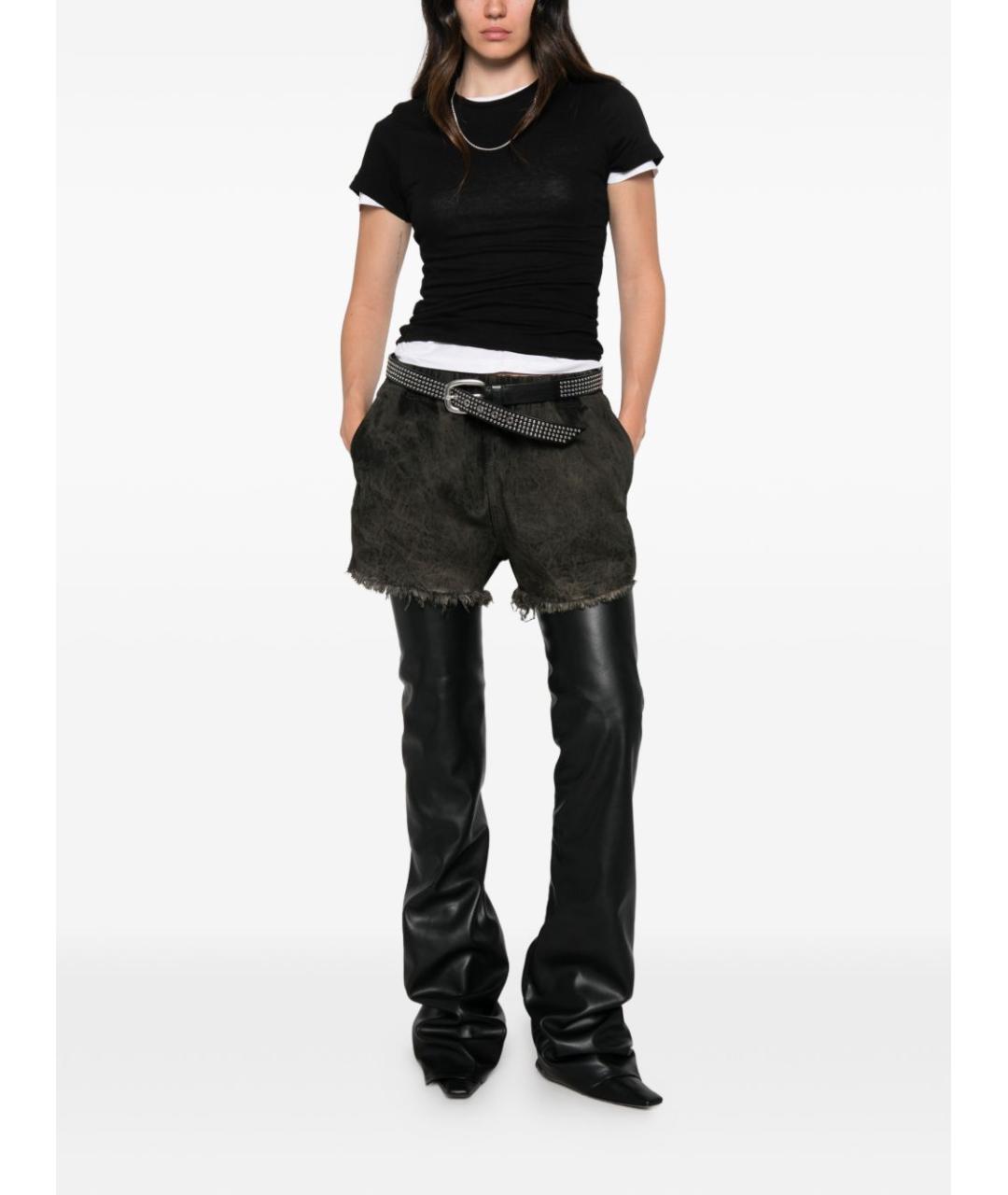 RICK OWENS Серые хлопковые шорты, фото 2