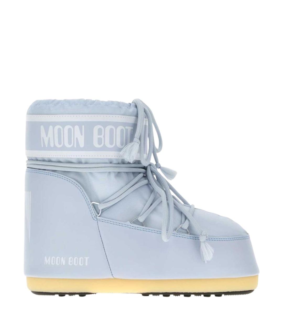MOON BOOT Голубые синтетические сапоги, фото 1