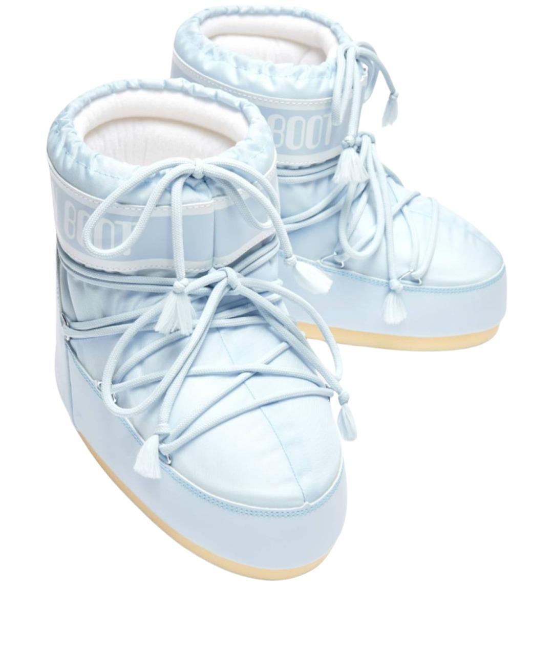 MOON BOOT Голубые синтетические сапоги, фото 3