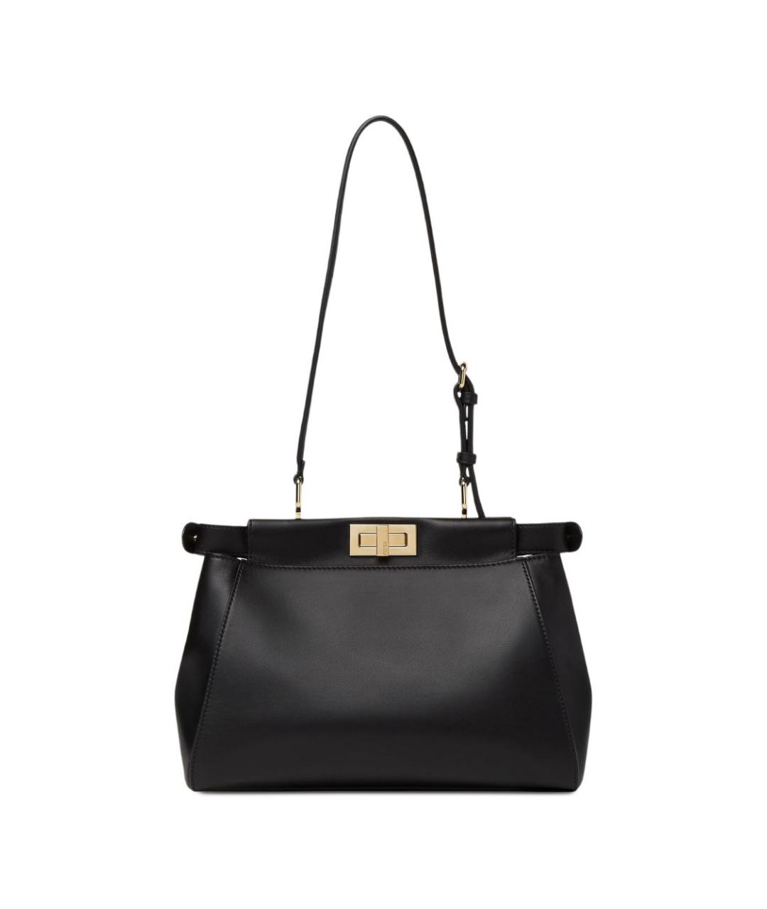 FENDI Черная кожаная сумка через плечо, фото 3