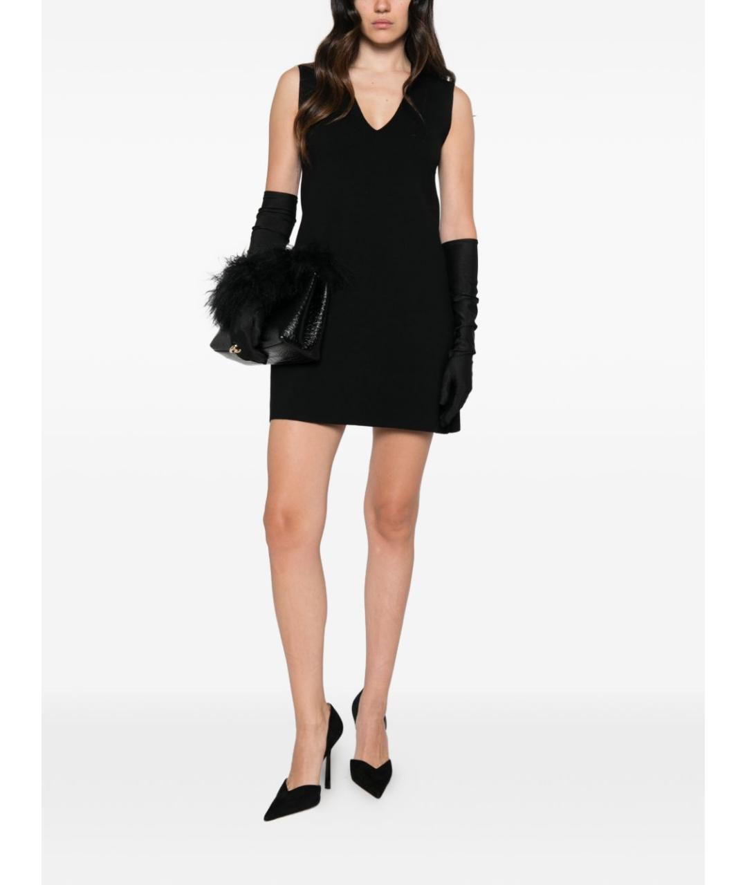 FENDI Черное шерстяное платье, фото 3