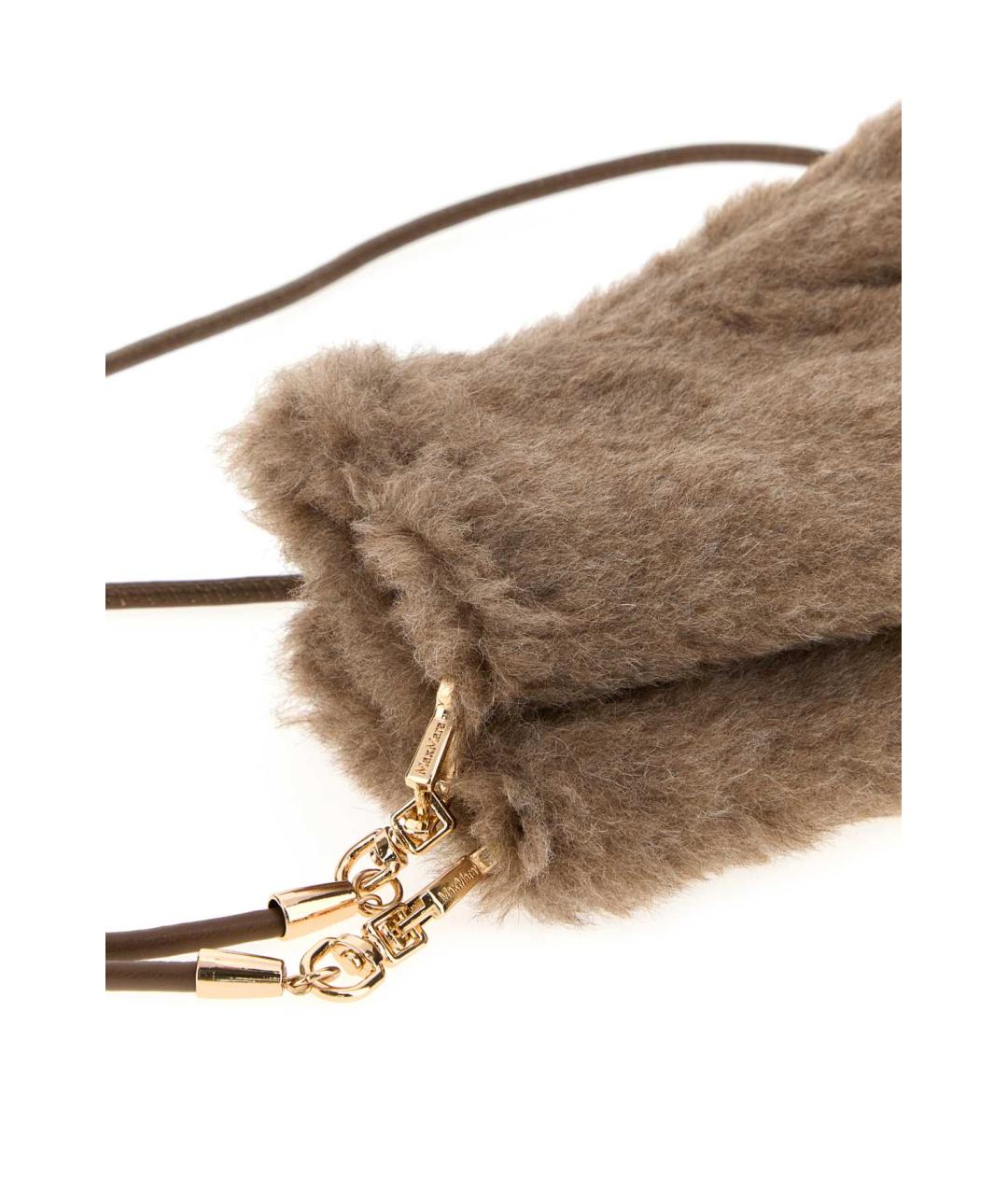 MAX MARA Бежевые перчатки, фото 2