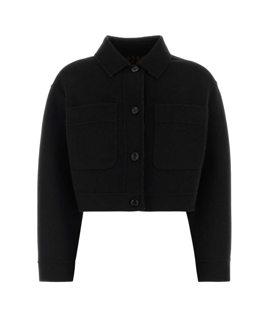 MAX MARA Черная шерстяная куртка, фото 3