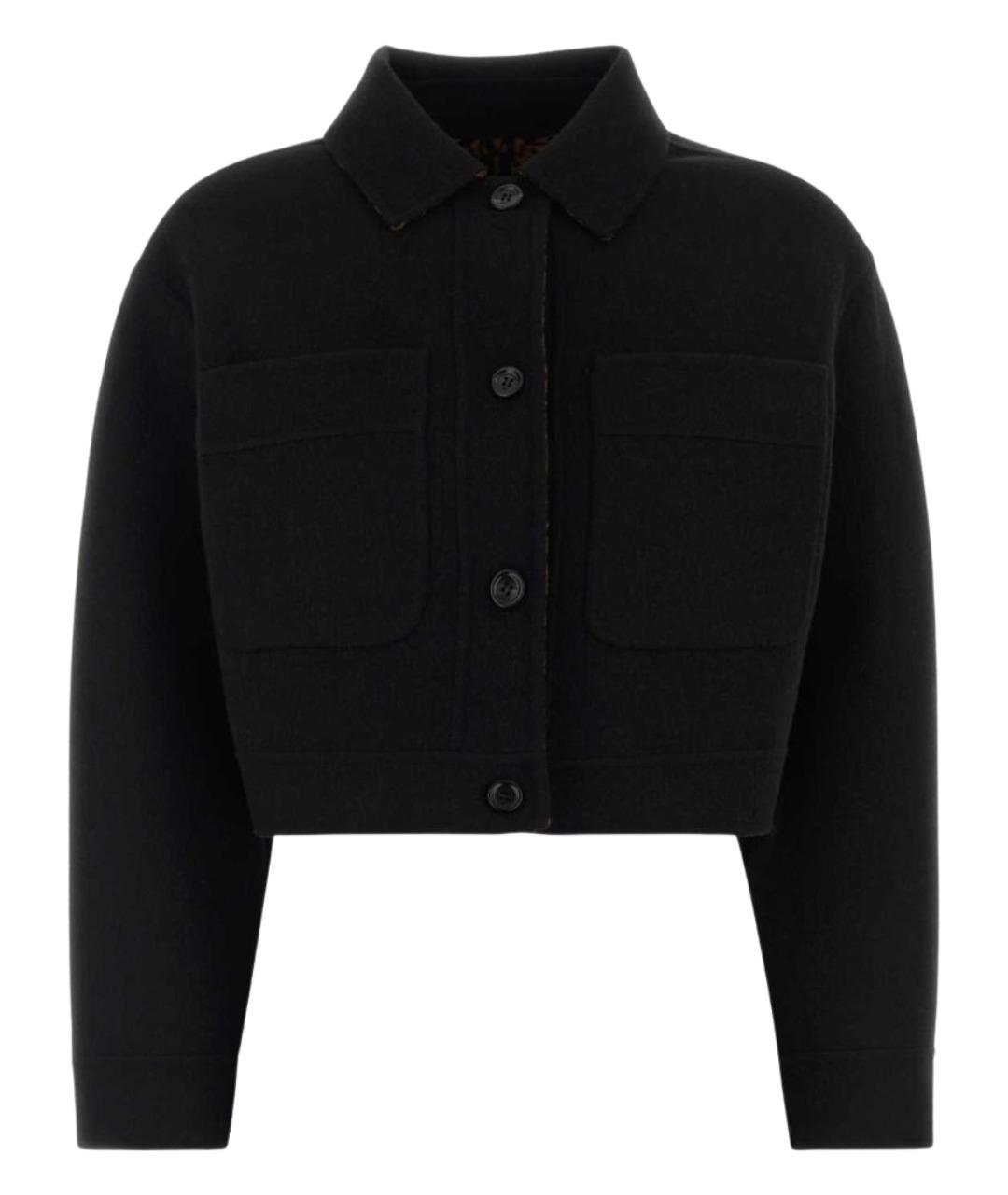 MAX MARA Черная шерстяная куртка, фото 1