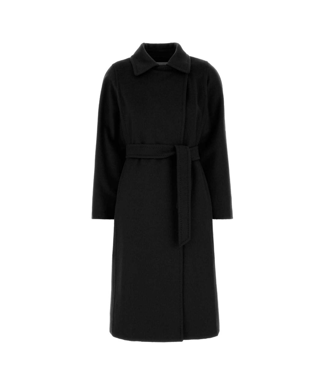 MAX MARA Черное кашемировое пальто, фото 1