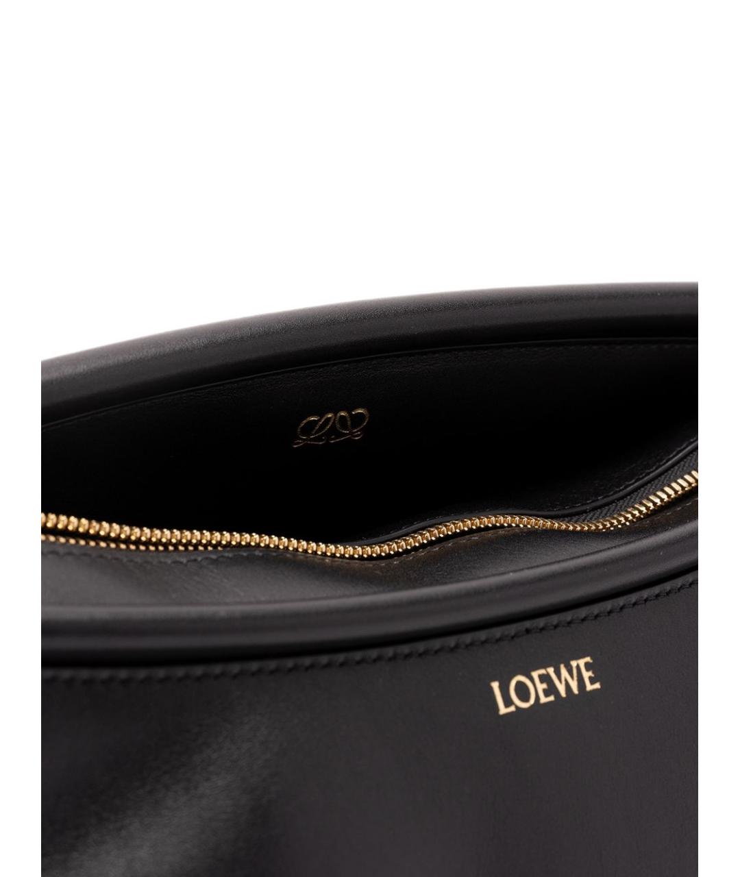 LOEWE Черная кожаная сумка через плечо, фото 5