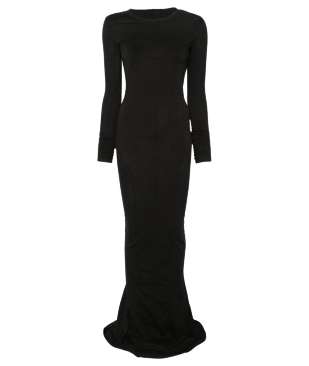 RICK OWENS DRKSHDW Черное хлопковое вечернее платье, фото 1
