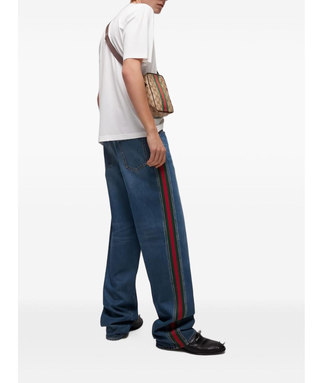 GUCCI Синие прямые джинсы, фото 2