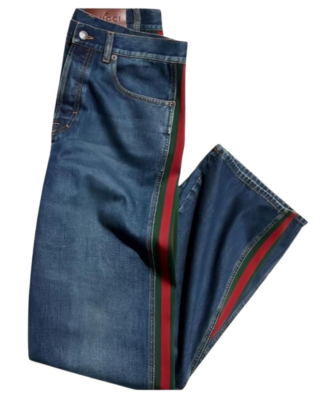 GUCCI Синие прямые джинсы, фото 1