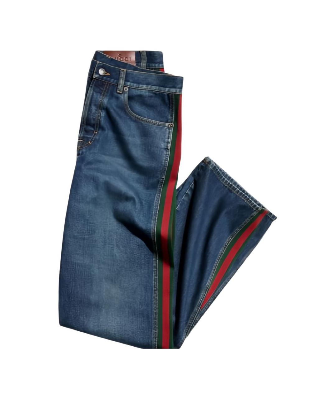 GUCCI Синие прямые джинсы, фото 3
