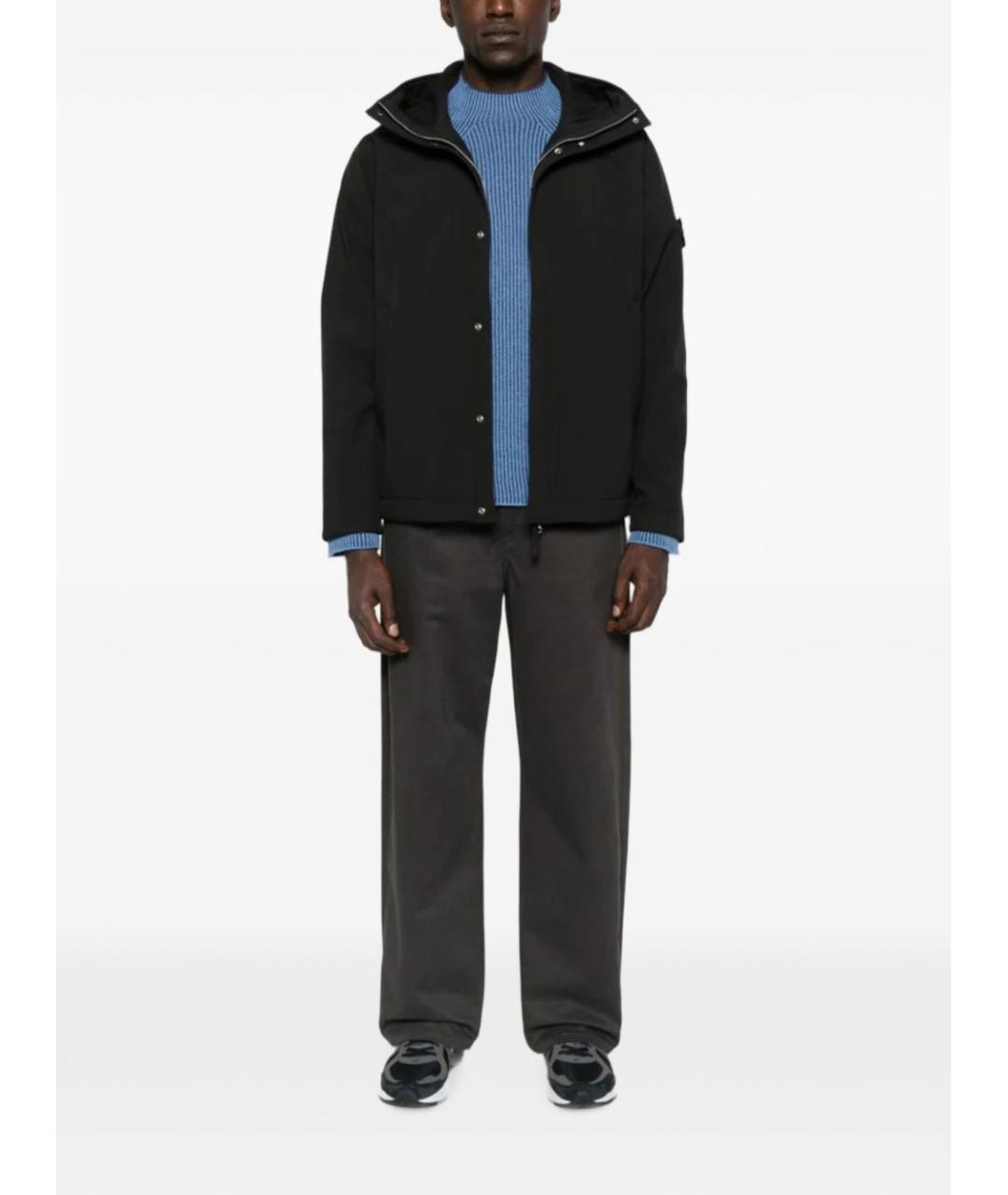 STONE ISLAND Черная полиэстеровая куртка, фото 3
