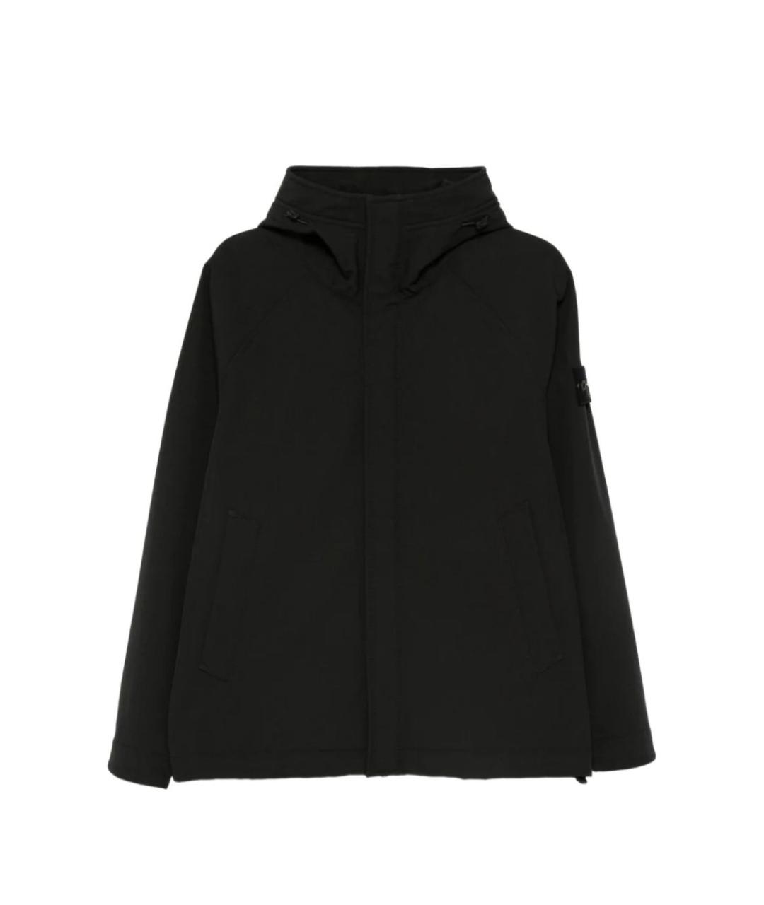 STONE ISLAND Черная полиэстеровая куртка, фото 1