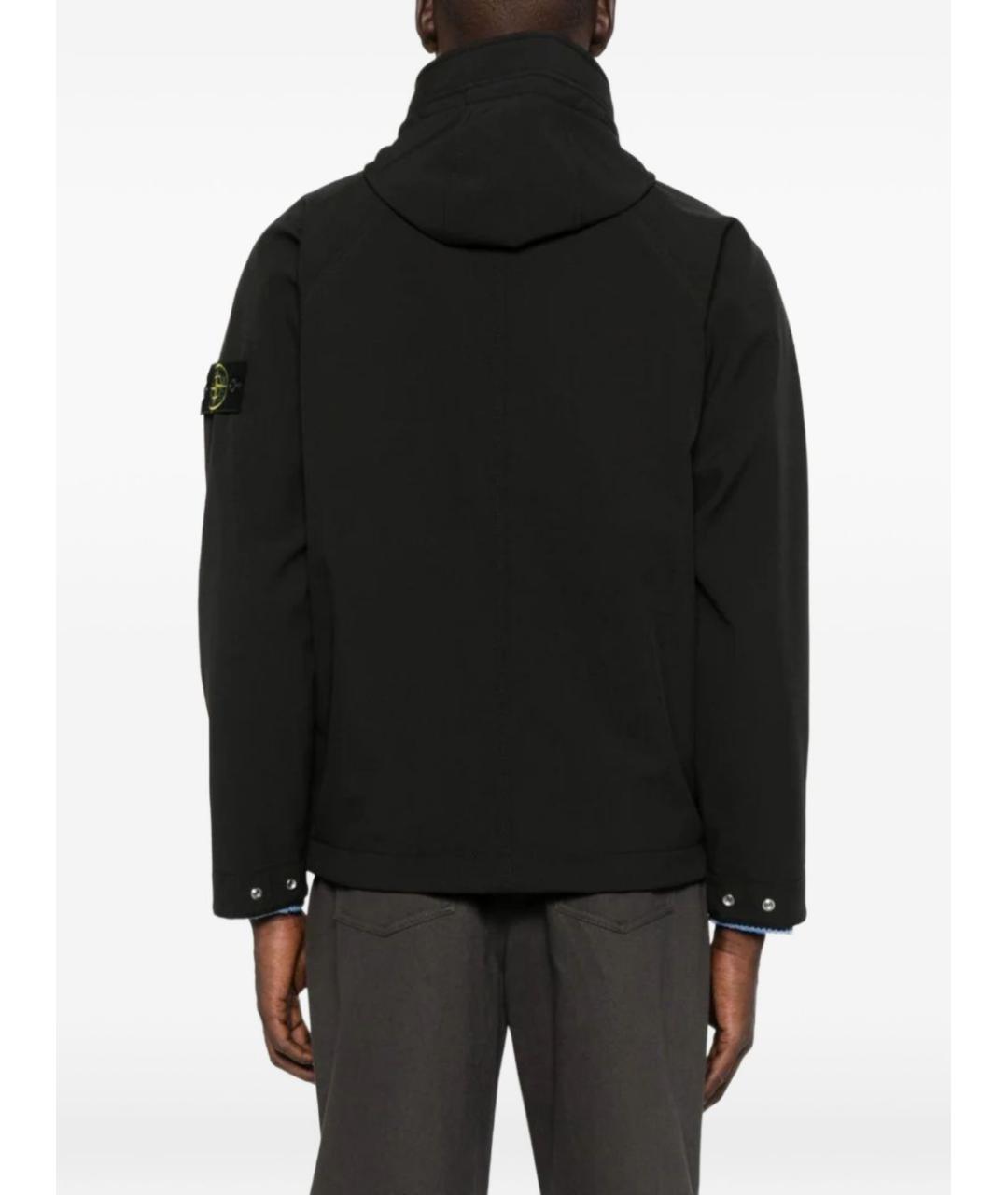 STONE ISLAND Черная полиэстеровая куртка, фото 5