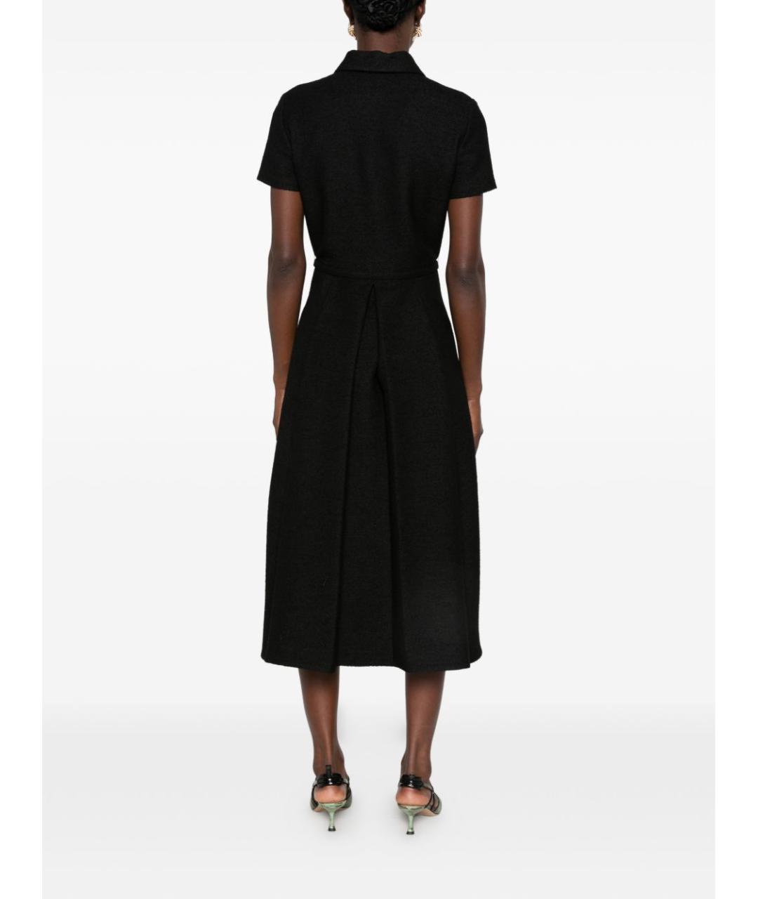 FENDI Черное шерстяное повседневное платье, фото 4