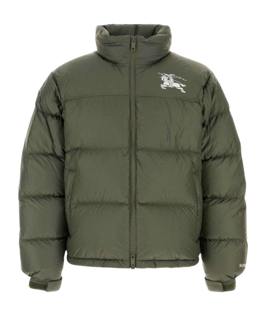 BURBERRY Зеленый пуховик, фото 1