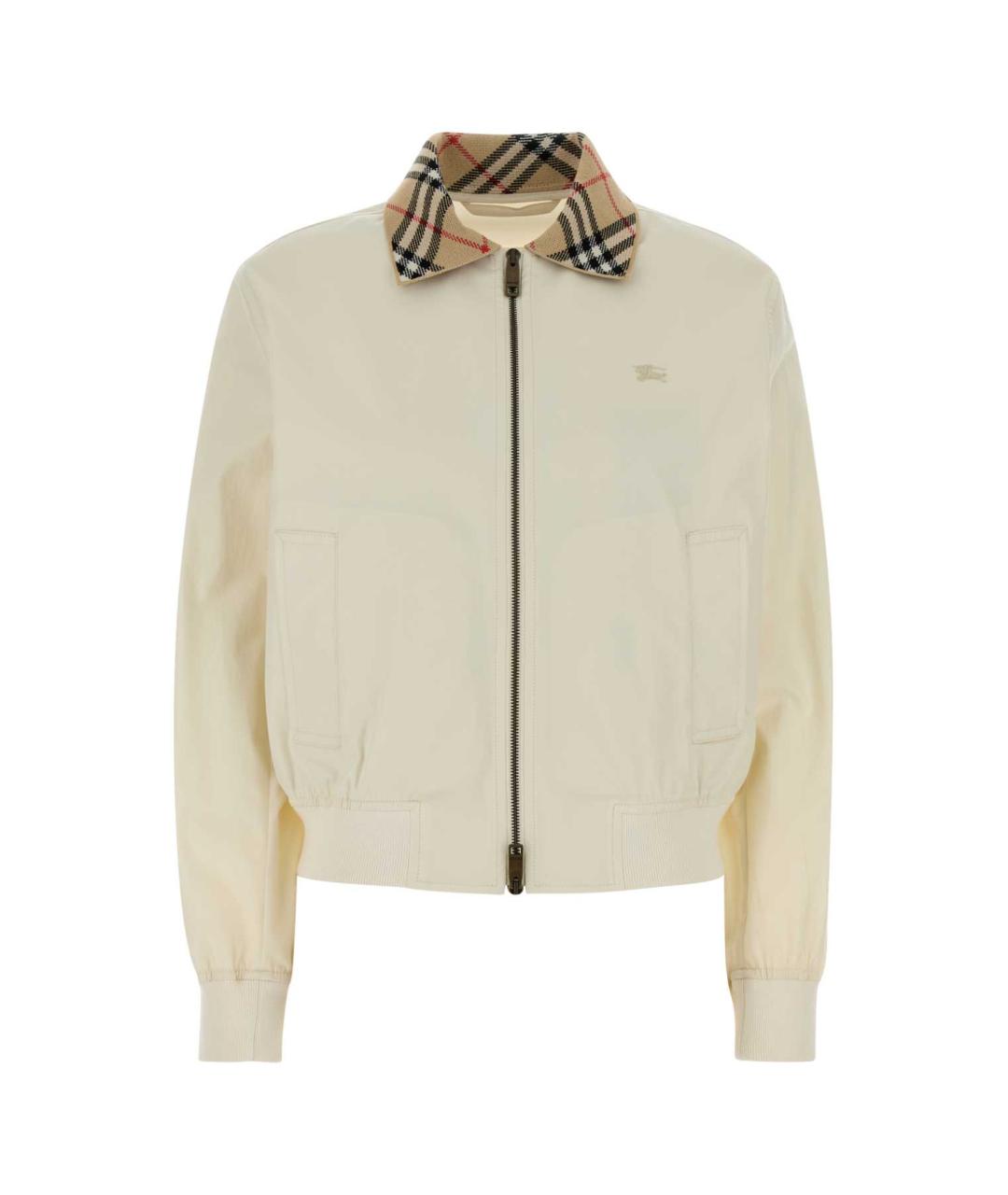 BURBERRY Белая хлопковая куртка, фото 1