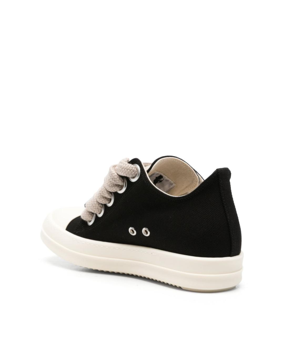 RICK OWENS DRKSHDW Черные текстильные кеды, фото 2