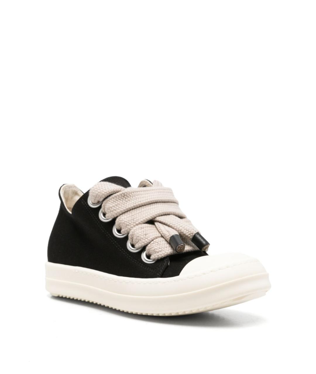RICK OWENS DRKSHDW Черные текстильные кеды, фото 3