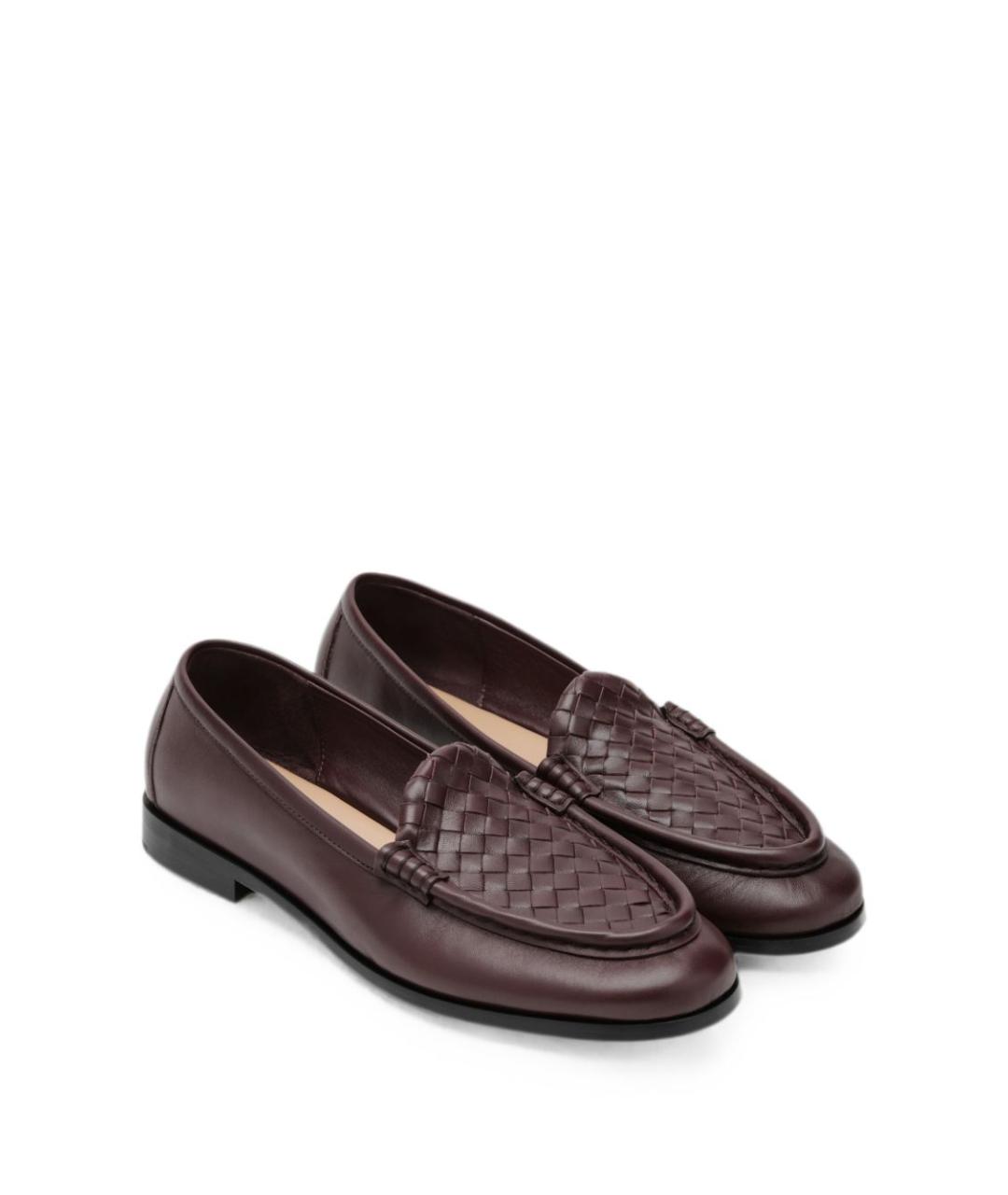 BOTTEGA VENETA Коричневые кожаные лоферы, фото 3