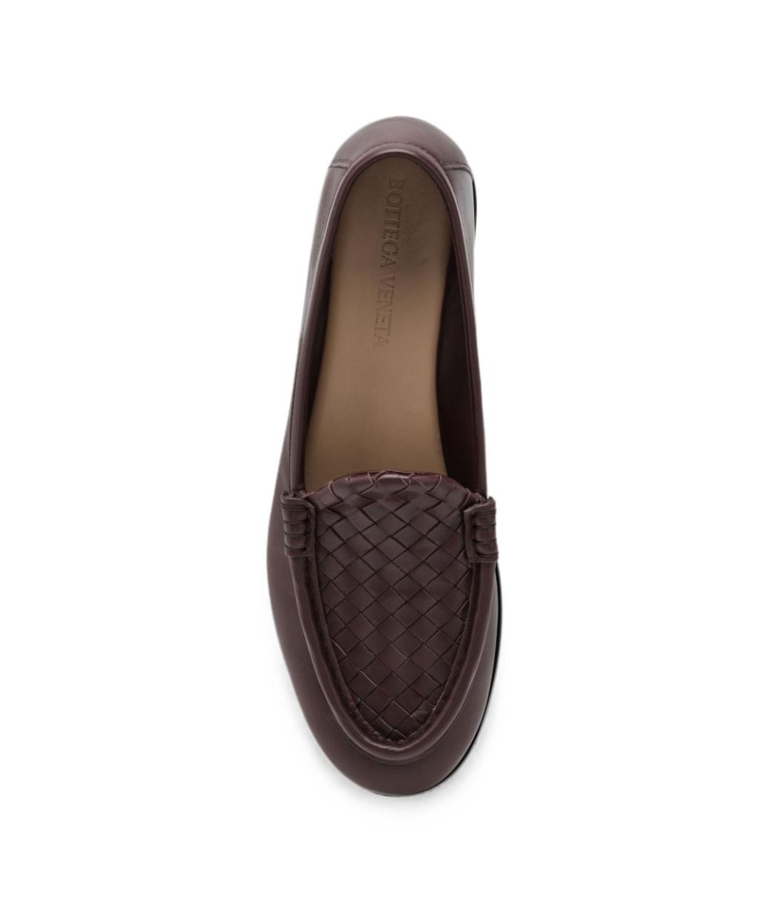 BOTTEGA VENETA Коричневые кожаные лоферы, фото 4