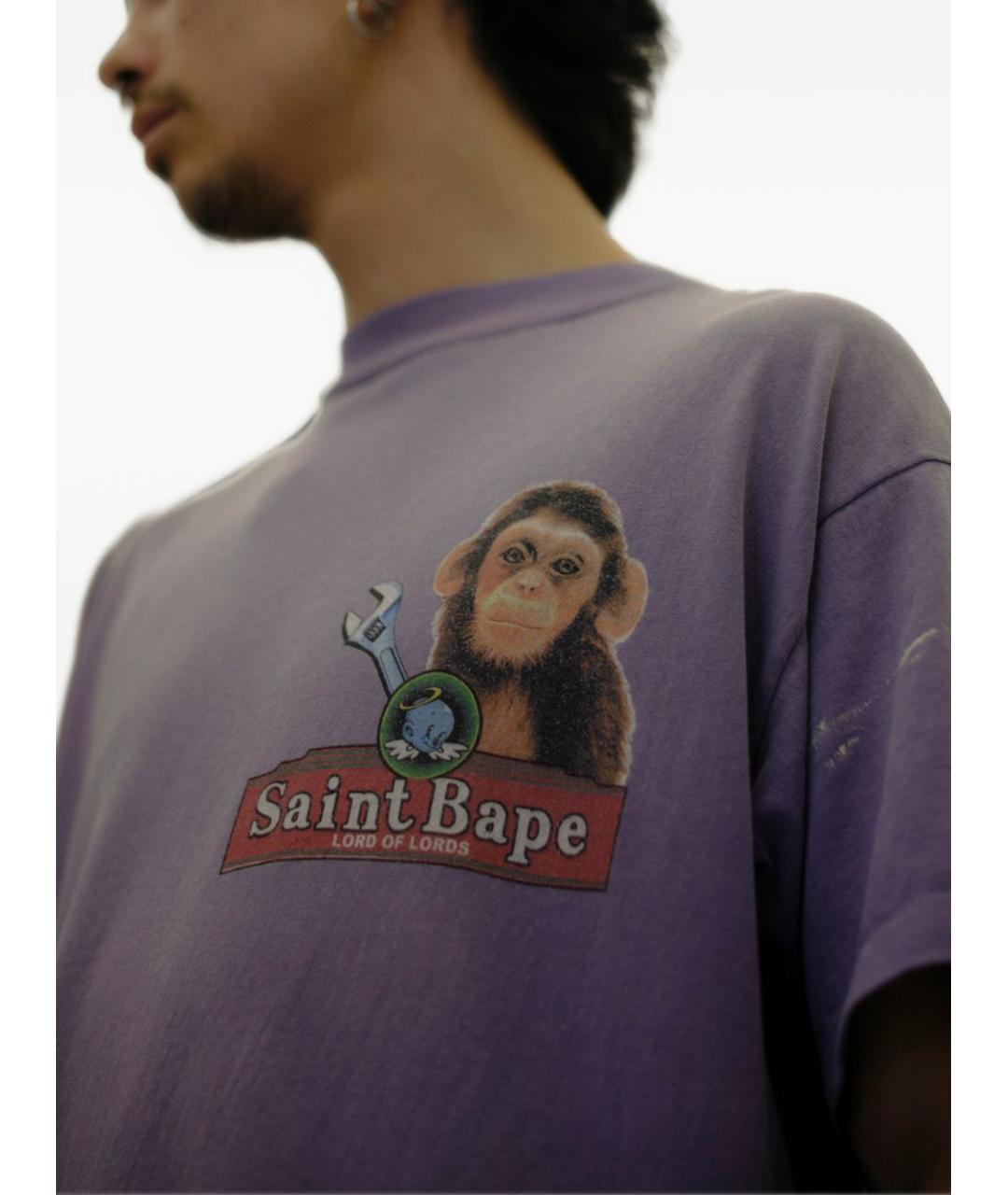 SAINT Mxxxxxx Фиолетовая футболка, фото 4