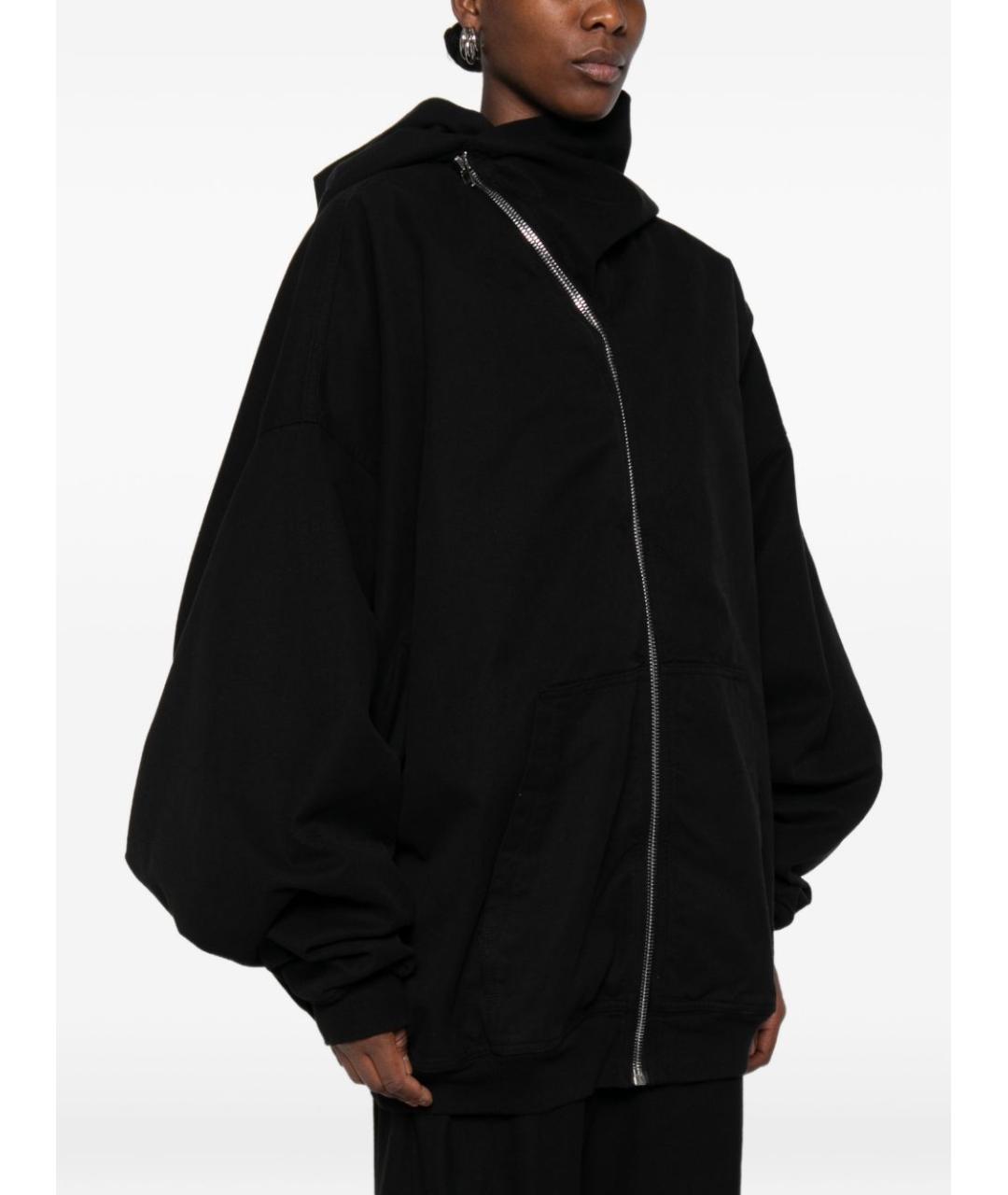 RICK OWENS DRKSHDW Черная хлопковая куртка, фото 3