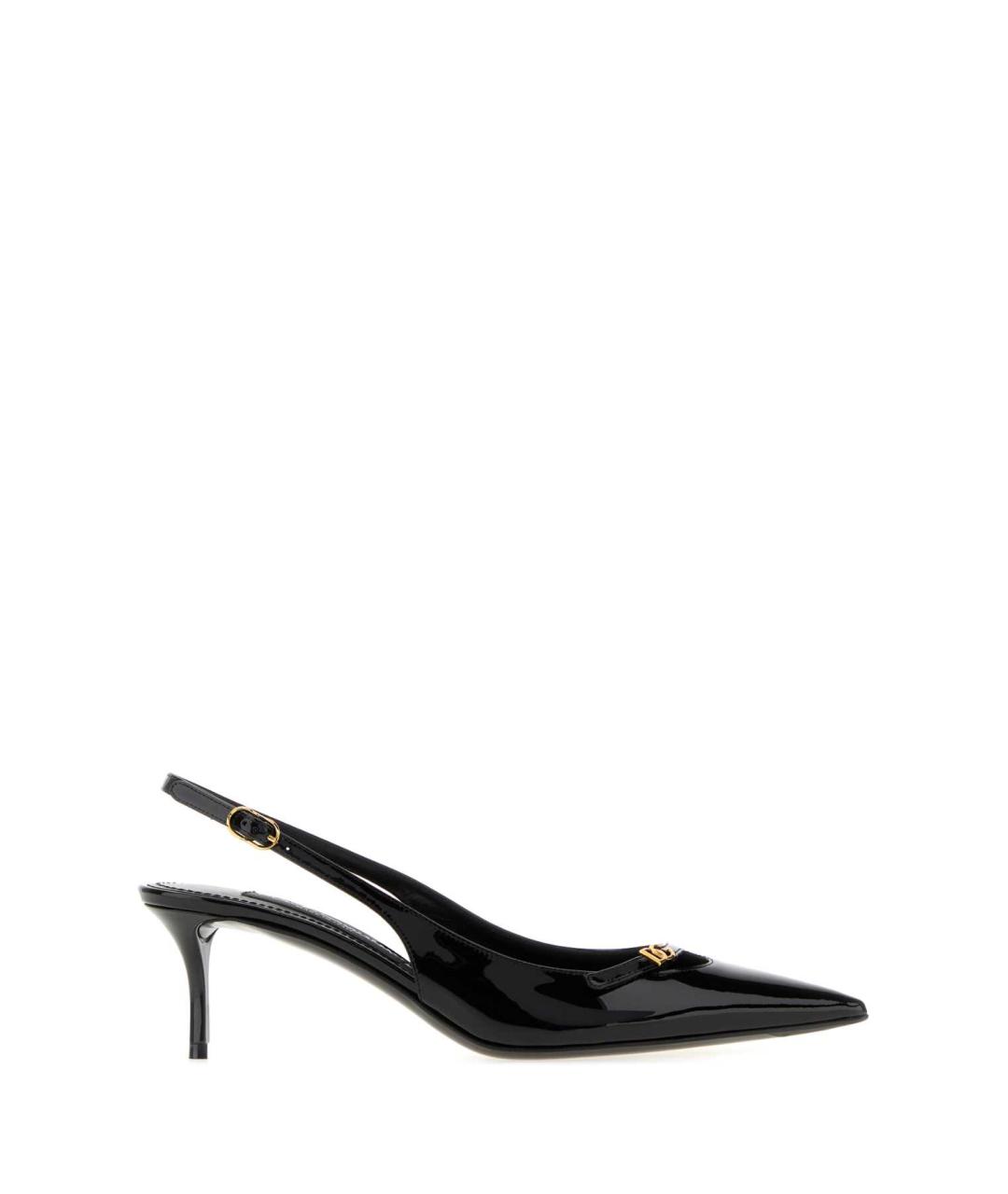 DOLCE&GABBANA Черные туфли из лакированной кожи, фото 1