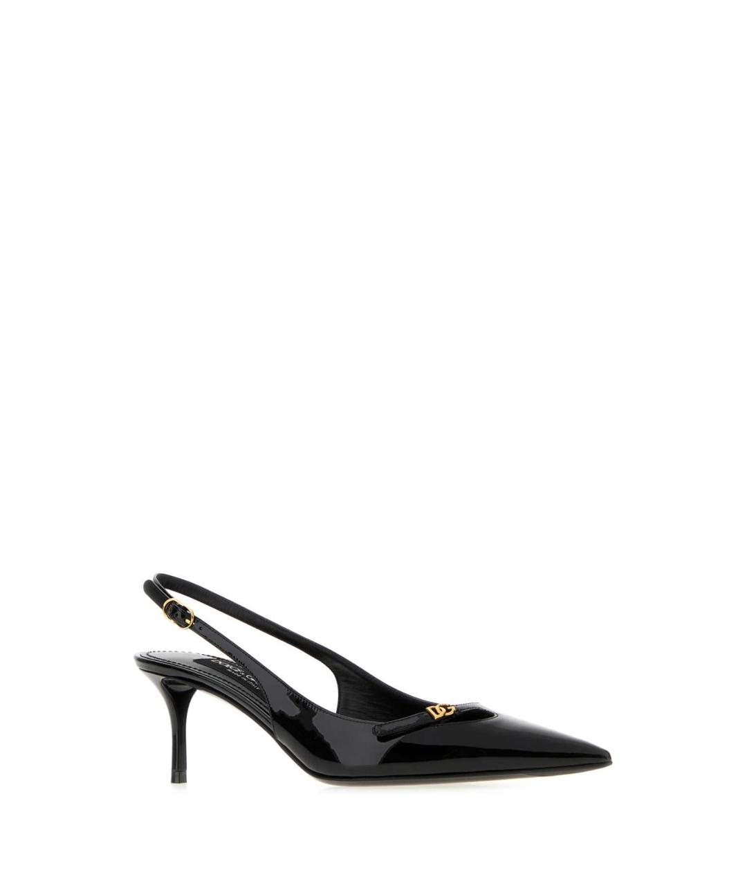 DOLCE&GABBANA Черные туфли из лакированной кожи, фото 2