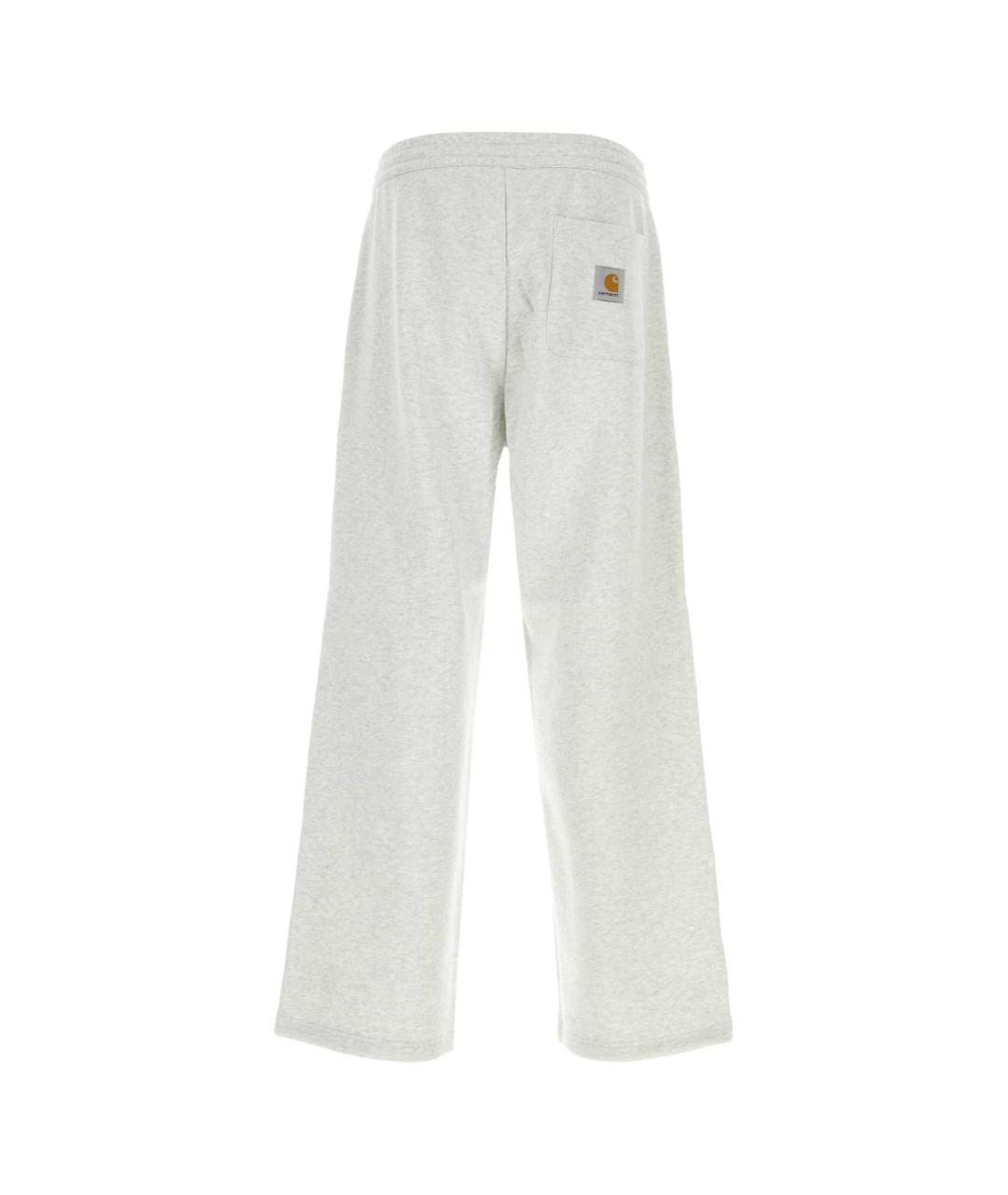 CARHARTT WIP Серые хлопковые повседневные брюки, фото 2