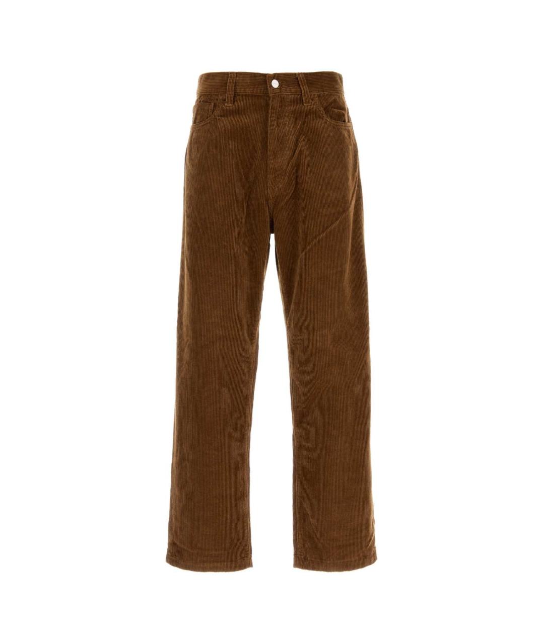 CARHARTT WIP Коричневые хлопковые повседневные брюки, фото 1