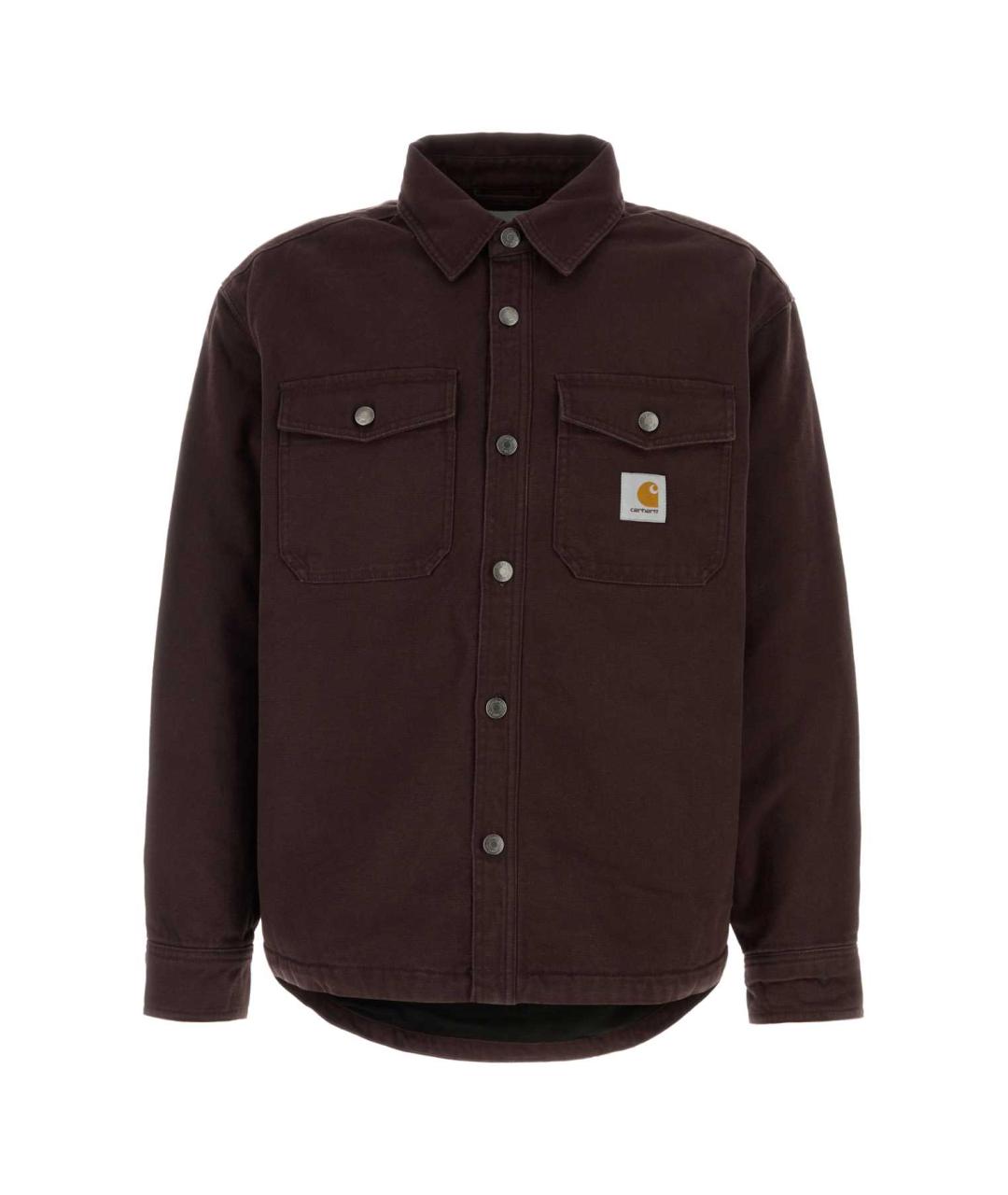 CARHARTT WIP Коричневая хлопковая кэжуал рубашка, фото 1