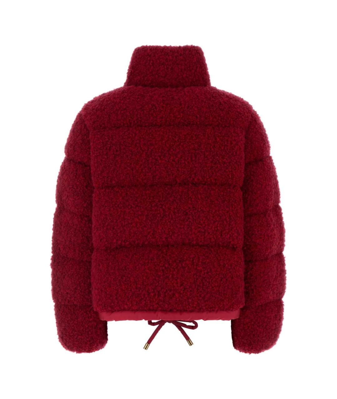 MONCLER Красный синтетический пуховик, фото 2