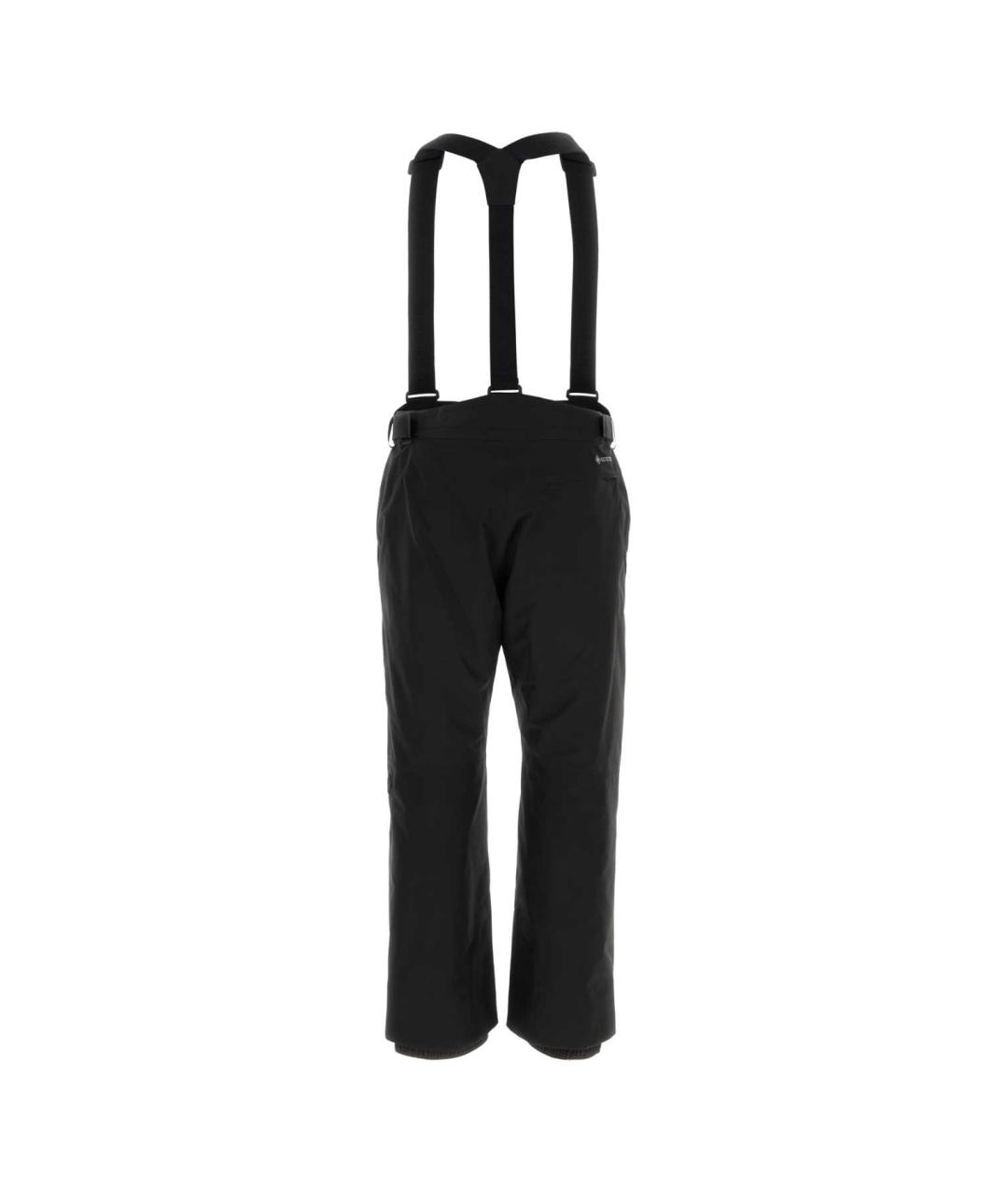 MONCLER GRENOBLE Черные полиэстеровые повседневные брюки, фото 2