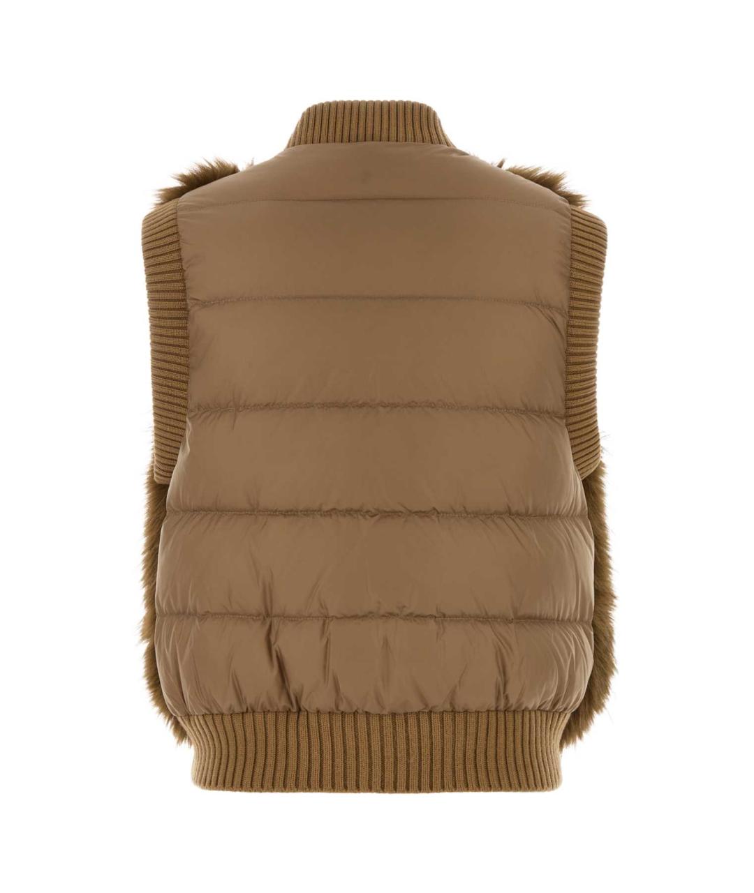 MONCLER Коричневый жилет, фото 2