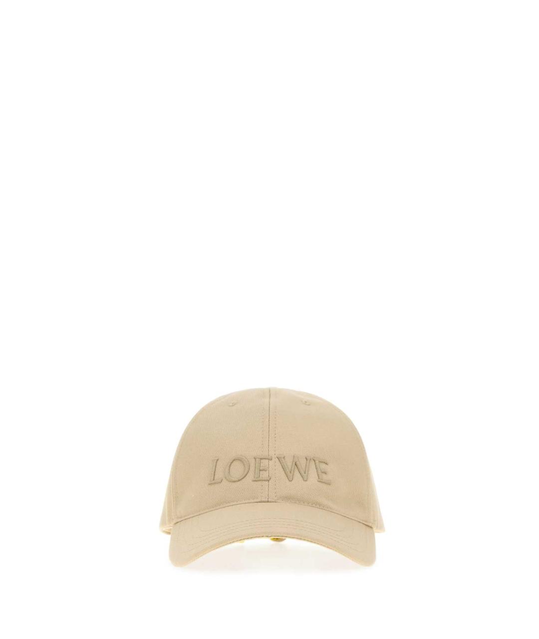 LOEWE Бежевая хлопковая кепка, фото 3