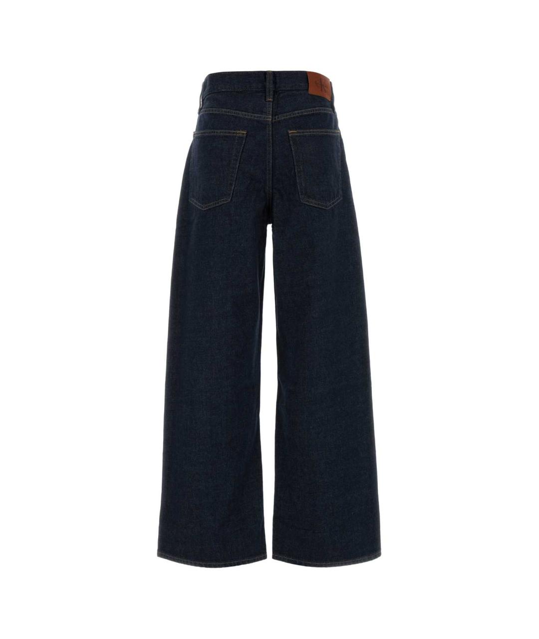 CALVIN KLEIN COLLECTION Синие хлопковые прямые джинсы, фото 2